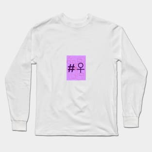 Hashtag Woman Long Sleeve T-Shirt